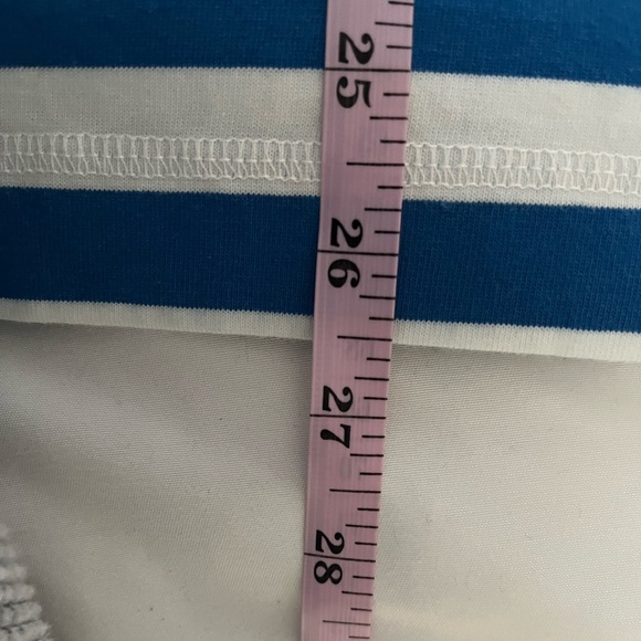 GANNI Organic Cotton L/S Blue Stripe Blouse Size XL - Picture 10 of 10